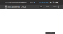 Desktop Screenshot of johnsonframeandaxle.com