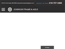 Tablet Screenshot of johnsonframeandaxle.com